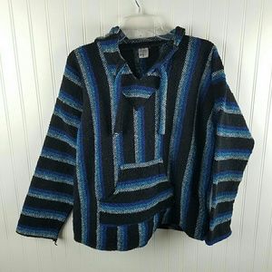 Vintage Art Mad poncho hoodie made in Mexico As M